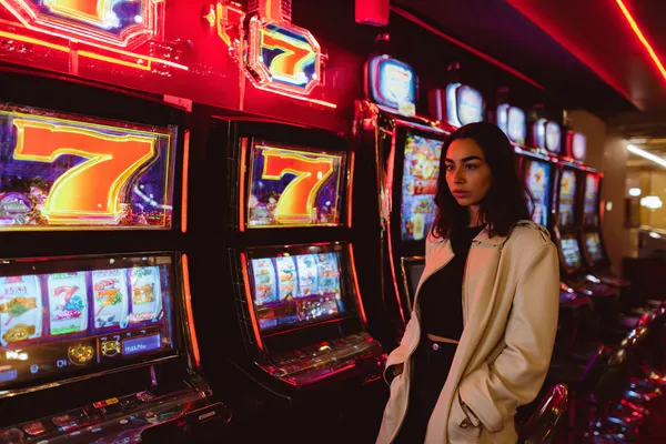 A glowing roulette wheel with cascading chips, symbolizing the engaging live and instant-win games available on CROREWIN.